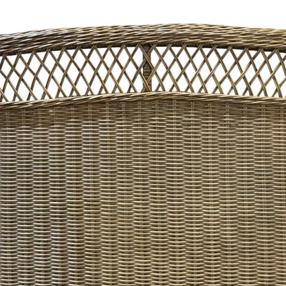 King Size Classic Coastal Natural Wicker Headboard 78Lx52H