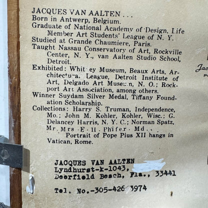 Original Oil Landscape titled "Along The Tamiami Trail" by Jacques Van Aalten Featuring A Serene River Scene w/ Impressionistic Brushwork, Vibrant Spring Color, And Soft Atmospheric Depth. Signed Lower Right. Gold Gilt Frame 29x25