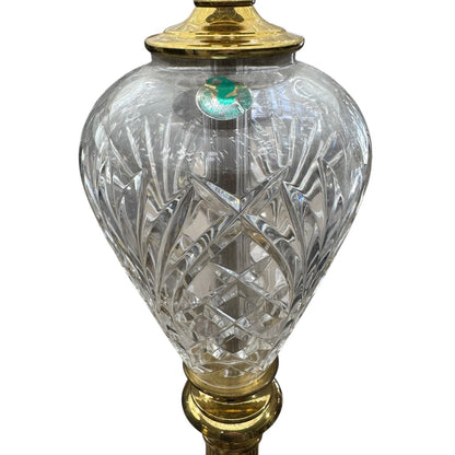 Pair of Vintage 35” Marlow Table Lamps by Waterford Crystal