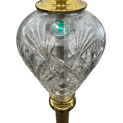 Pair of Vintage 35” Marlow Table Lamps by Waterford Crystal