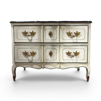 Late 18th Century Continental Louis XV Style Bombe Commode 45Lx22Wx34H