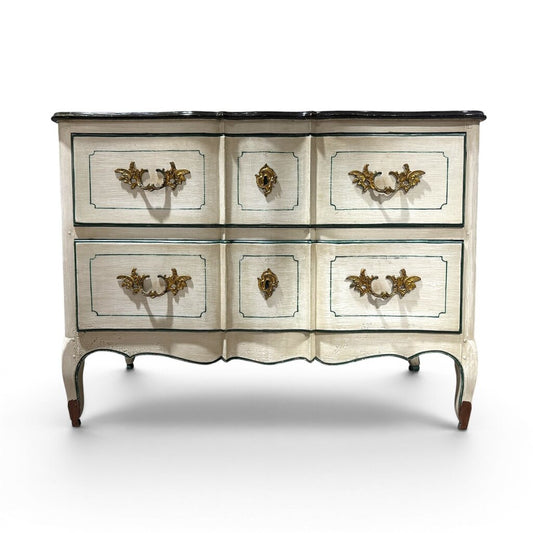 Late 18th Century Continental Louis XV Style Bombe Commode 45Lx22Wx34H