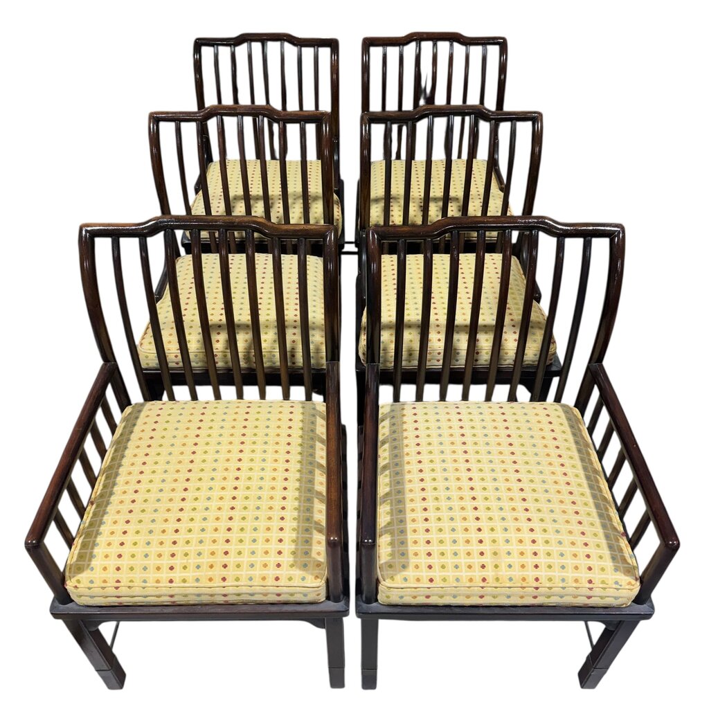 Vintage Henredon Hollywood Regency Dining Chairs (set of 6) 22Lx26Wx35H