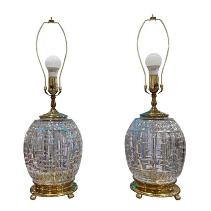 Pair of Waterford lamp Harrison 10Lx10Wx27H