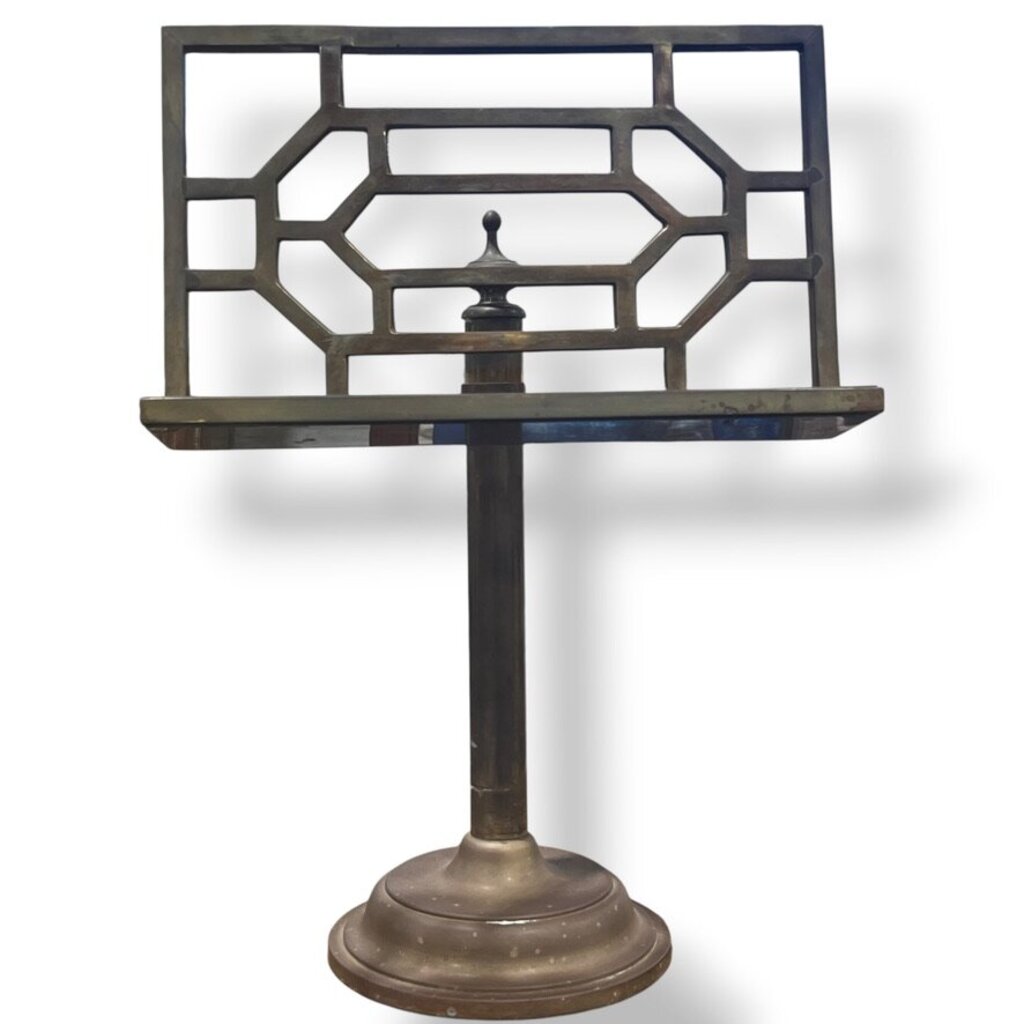 Sarreid Brass Tabletop Music Stand 4Lx11Wx21H