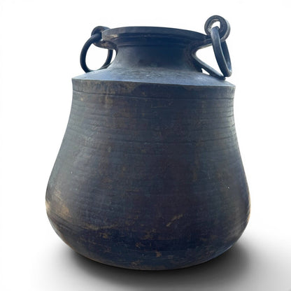 Antique Indonesian Bronze Ceremonial Pot 16Lx16Wx18H 18lbs