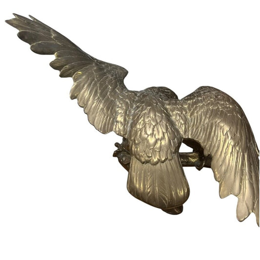 Cast Brass Eagle Sculpture 17Lx17Wx17H