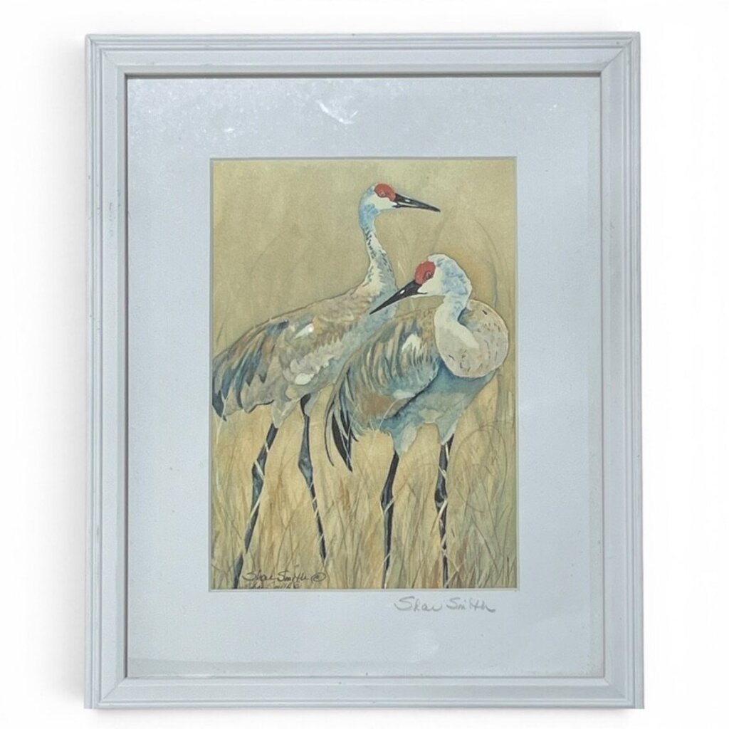 Sharlotte Smith Sandhill Crane Print 11Lx9Wx.5H