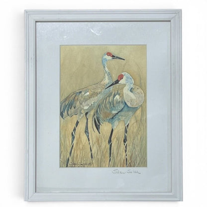 Sharlotte Smith Sandhill Crane Print 11Lx9Wx.5H
