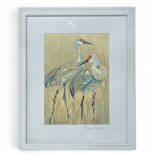 Sharlotte Smith Sandhill Crane Print 11Lx9Wx.5H