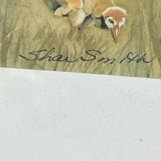 Sharlotte Smith Sandhill Crane Family Print 11Lx9Wx.5H