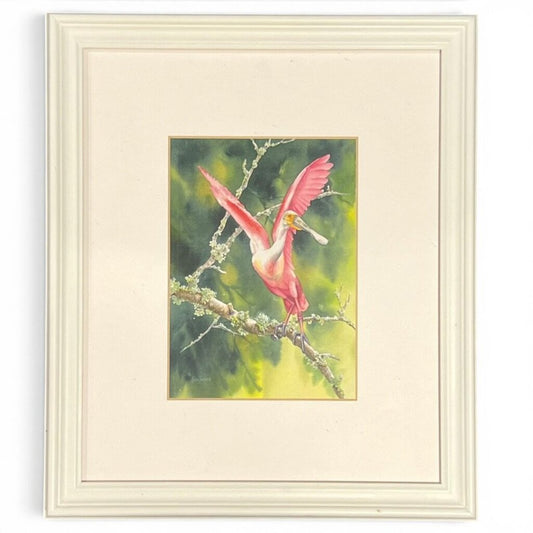 Joan Turner Roseate Spoonbill Print 14Lx12Wx.5H