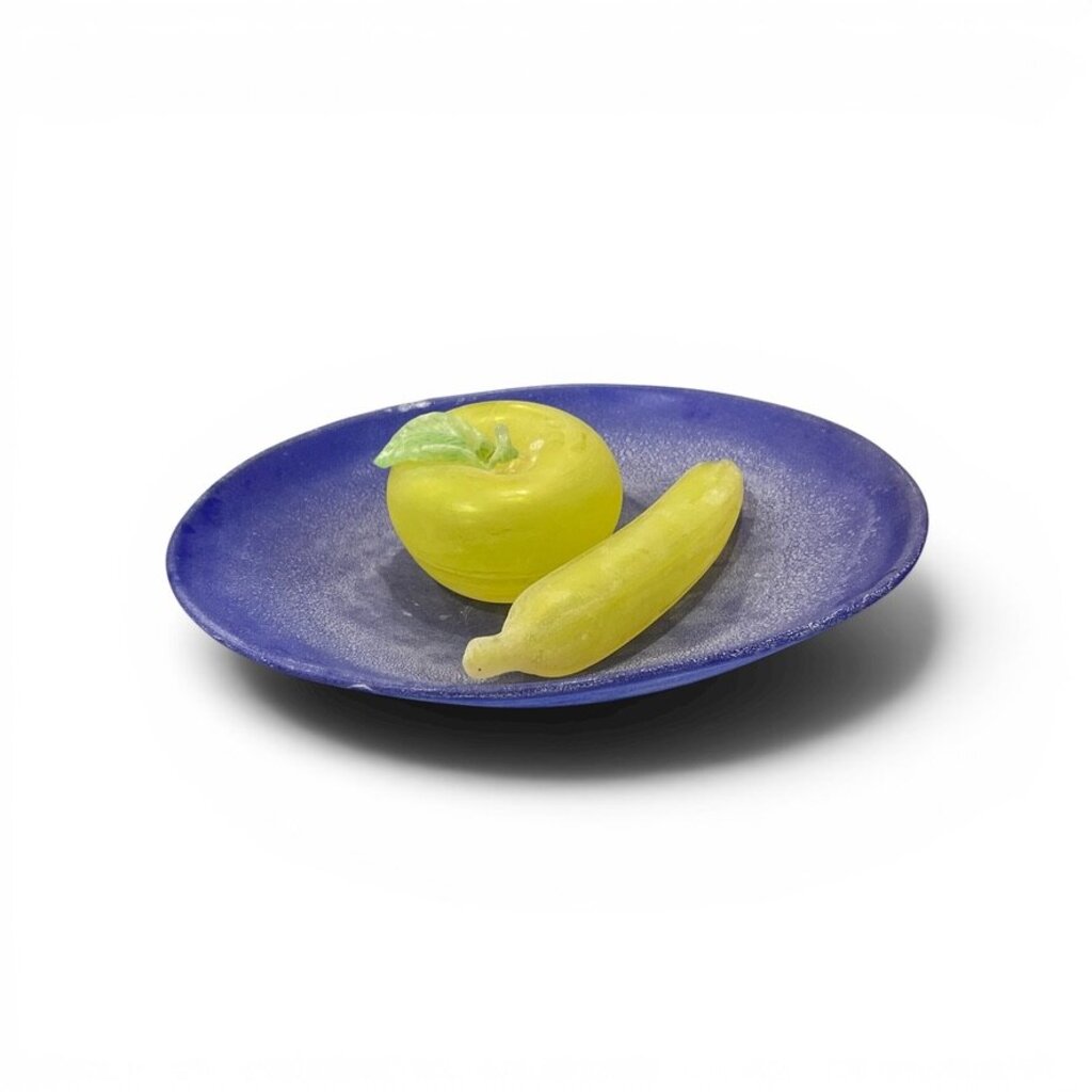 Gino Cenedese Murano Art Glass Fruit Bowl 14Lx11Wx3H
