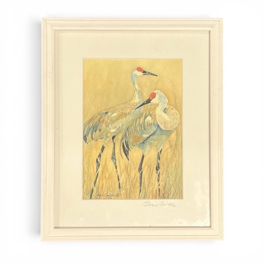 Sharlotte Smith Sandhill Crane Print 11Lx9Wx.5H