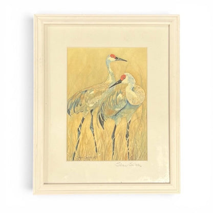 Sharlotte Smith Sandhill Crane Print 11Lx9Wx.5H