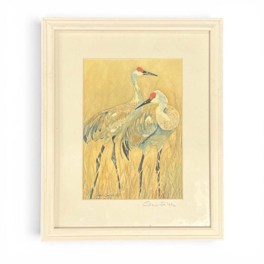 Sharlotte Smith Sandhill Crane Print 11Lx9Wx.5H