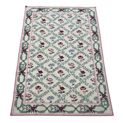 Vintage Portuguese Needlepoint Rug by: Stark Carpets Circa 84 9'Lx5'10"W