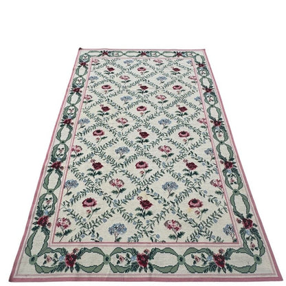 Vintage Portuguese Needlepoint Rug by: Stark Carpets Circa 84 9'Lx5'10"W