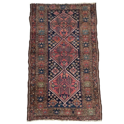 Vintage Handwoven Persian Runner Rug 72Lx38W