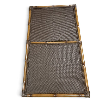 Tommy Bahama 3160-969 Veranda Trunk Cocktail Table Rattan Look Over Cast Aluminum 49Lx29Wx20H