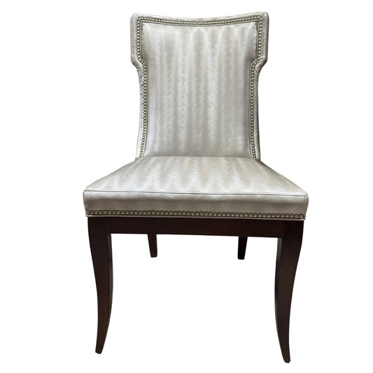 Century Furniture Metallic Upholstered Dining Chairs Set of 2