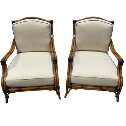 Tommy Bahama Island Estate Veranda Lounge Chairs Pair 31Lx38.5Wx38.5H