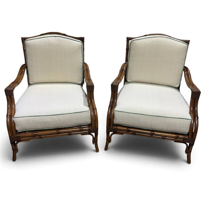 Tommy Bahama Island Estate Veranda Lounge Chairs Pair 31Lx38.5Wx38.5H