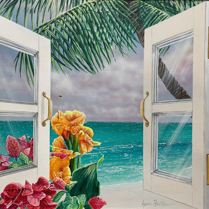 Lynn Fecteau Florida Original Painting "Twilight Storm" Acrylic on Canvas 24Lx20H