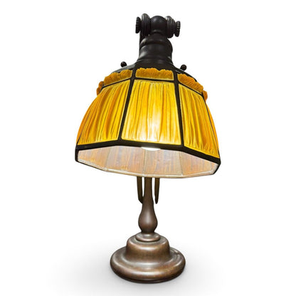 Tiffany Studios Favrile Glass Counterbalance Desk Lamp c. 1910 13Lx6.5Wx16H