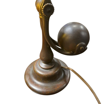 Tiffany Studios Favrile Glass Counterbalance Desk Lamp c. 1910 13Lx6.5Wx16H