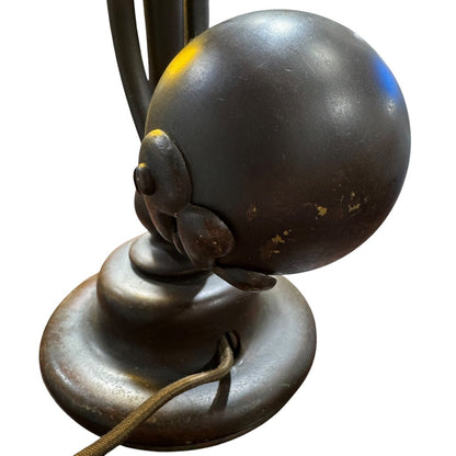 Tiffany Studios Favrile Glass Counterbalance Desk Lamp c. 1910 13Lx6.5Wx16H