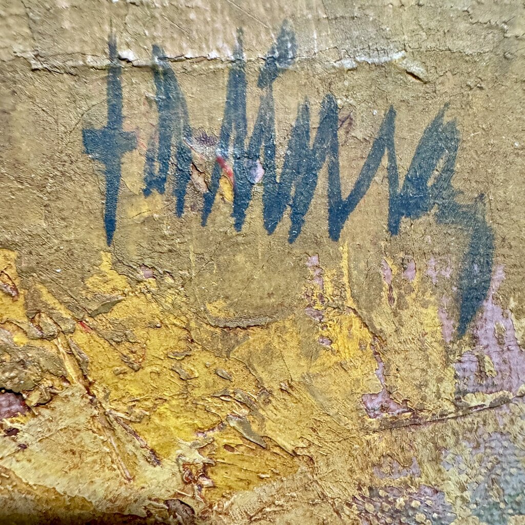 Fausto de Lima (1923-1994) Original Oil on Canvas Five Geese 46Lx36H