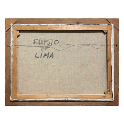 Fausto de Lima (1923-1994) Original Oil on Canvas Five Geese 46Lx36H