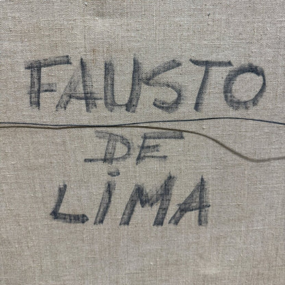 Fausto de Lima (1923-1994) Original Oil on Canvas Five Geese 46Lx36H