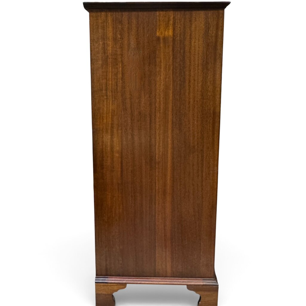 Vintage Traditional Mahogany 5-Drawer Tall Chest 34Lx20Wx47.5H