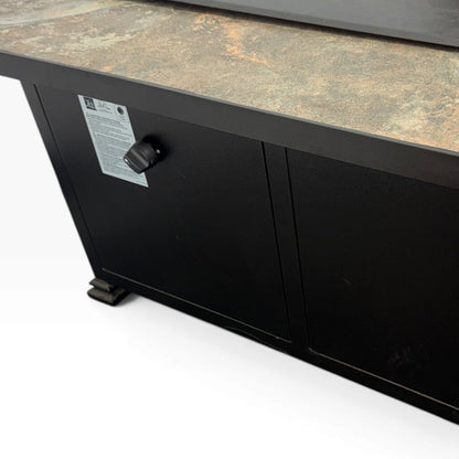 O.W. Lee Santorini Cabaletta Fire Pit Table Sable w/ Cover 50Lx30Wx24H