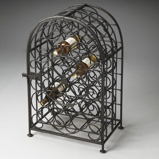 Butler Specialty Iron Industrial Chic Clybourn 23 Bottle Wine Rack 20Lx13Wx30H Weight: 40