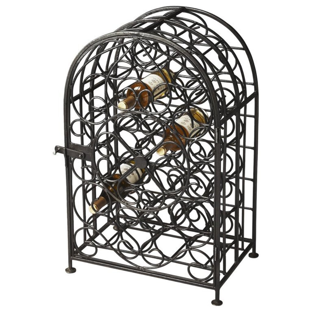 Butler Specialty Iron Industrial Chic Clybourn 23 Bottle Wine Rack 20Lx13Wx30H Weight: 40
