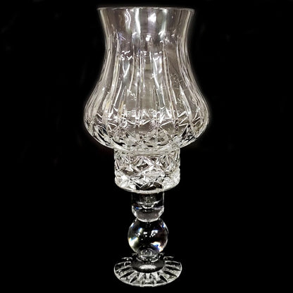 Vintage Block Crystal Candle Holder 12" tall