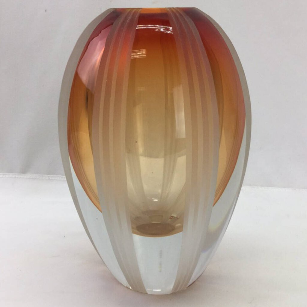 Evolution by Waterford Mesa Sunrise 8' Crystal Vase 8" tall
