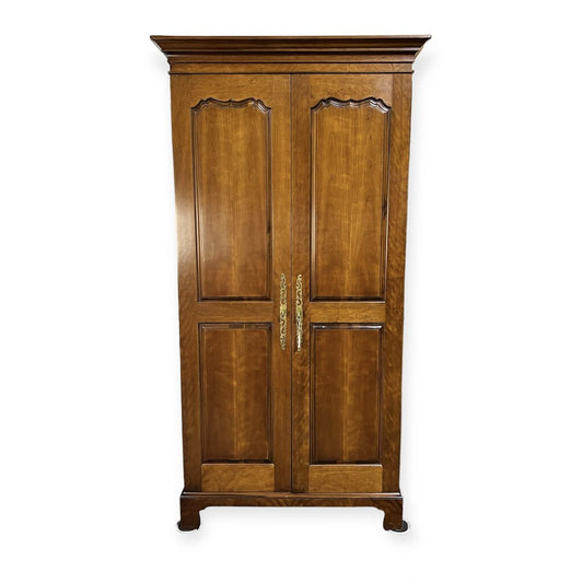 No. 570 Armoire Cherry Wood w/ Golden Finish by: Wright Table Company. NC, USA 45Lx24Wx87H