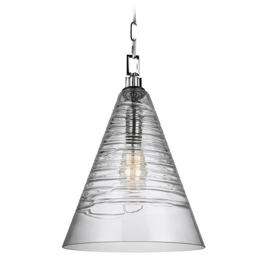 Elmore Pendant in Chrome by: Visual Comfort Studio 11.75"Wx48"H (3 AVAILABLE)